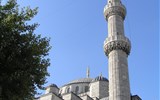 Istanbul, eurovíkend s průvodcem - Turecko - Istanbul - Modrá mešita, Sultan Ahmed Camii, mimo Mekky jediná s 6 minarety