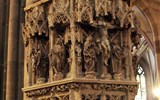 Kouzelné Lotrinsko, Alsasko i pro gurmány 2017 - Francie - Alsasko - Štrasburk, katedrála, kazatelna