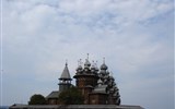 Finsko, Rusko, polární kruh - Rusko - ostrov Kiži , Chrám Převtělení Krista (UNESCO), skanzen historických staveb