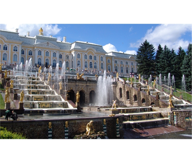 Petrohrad, Kaliningrad, NP Kurská kosa a Neringa - Rusko - Petrohrad - Petrodvorce, největší soustava vodotrysků na světě