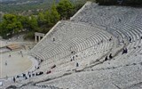 Antické Řecko a ostrov Zakynthos - Řecko - Epidauros - divadlo z roku 330 př.n.l, architekt Polykleitos