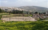 Poznávací zájezd - Jordánsko - Jordánsko - Jerash - takzvané Oválné náměstí, centrum městského života v římské době