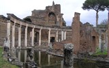 Řím, Vatikán, zahrady Tivoli UNESCO - Itálie - Tivoli, Hadrianova vila, Teatro Maritim, místo císařova úniku před světem