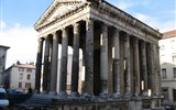 Kouzelná příroda Jury a památky Franche-Comté - Francie - Vienne - Augustův chrám vybudovaný za císaře Claudia
