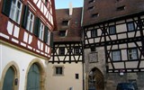 Františkovy lázně a středověké Německo - Německo - Bamberg - zákoutí s roubenými domy