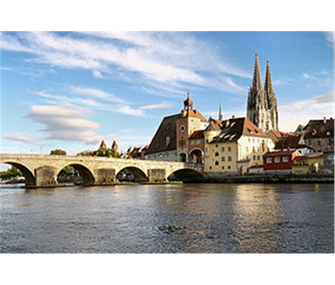 Bavorsko mnoha nej, Regensburg, Pasov a termály Bad Füssing - Německo - Bavorsko - Regensburg, památka nä seznamu světového dědictví UNESCO