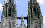 Regensburg, centrum Horní Falce - Německo - Regensburg - průčelí gotické kattedrály z let 1275-1634
