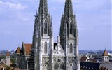 Regensburg, centrum Horní Falce - Německo - Regensburg - katedrála sv.Petra