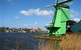 Krásy Holandska a květinové korzo - Holandsko - Zaanse Schans, skanzen historické holandské vesnice