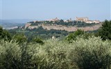 Toskánsko a mystická Umbrie - Itálie - Toskánsko - Orvieto uprostřed vinic a olivovníků