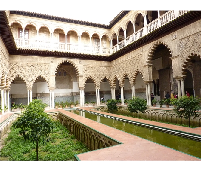 Cesta po Španělském království - Španělsko - Andalusie -  Sevilla, Alcazár, Patio de las Doncellas