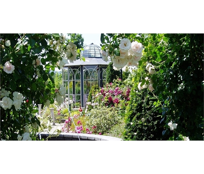 Zahradnický veletrh v Tullnu 2019, Krems, zámek Rosenburg a Kittenberské zahrady - Rakousko - Kittenberské zahrady - Růžová zahrada