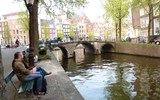 Eurovíkend Amsterdam - Holandsko - Amsterdam, chvilka oddychu u Herengrachtu.