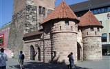 Františkovy lázně a středověké Německo - Německo - Norimberk - hradby s Bílou věží