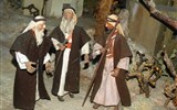 Vánoční město Štýr a klenoty Horního Rakouska - Rakousko - Steyr - betlém F.Pöttmessera, tři beduíni, betlém koupil 1954 farář Hartl od autora