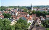Adventní Výmar - Německo - Výmar - pohled z věže kostela na centrum