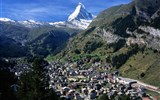 Horskými vlaky po Švýcarsku - Švýcarsko - Zermatt s Matterhornem