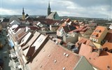 Wroclaw, Budyšín a Zhořelec, adventní trhy - Německo - Lužice - Budyšín, pohled z Bohata wěža, uprostřed dóm S.Petri