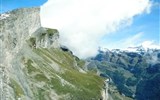 Ochutnávka Švýcarska s termály a turistikou - Švýcarsko - pohled z Gemmi Pass na Bernské Alpy