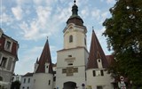 Zahradnický veletrh v Tullnu 2019, Krems, zámek Rosenburg a Kittenberské zahrady - Rakousko - Křemže - zachovaná městská brána z 15.století