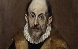Madrid a Toledo letecky - Španělsko - El Greco - Portrét muže,1595-1600, asi autoportrét malíře