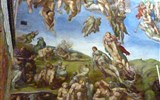 Poznávací zájezd - Vatikán - Itálie - Řím - Sixtinská kaple, Poslední soud, mrtví vstávají z hrobů