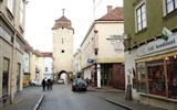 Vinobraní v Retzu jednodenní - Rakousko -  Retz - Znojemská brána (Znaimertor), původní název města slovanský - Rečica (malá řeka)