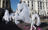 Karneval světel v Nice a festival citrusů v Mentonu - Francie - Nice, slavnost Les Batailles de Fleurs