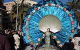 Karneval květů a světel v Nice a festival citrusů v Mentonu 2017 - Francie - Menton, Corsi des Fruits d´Or, královna všech mušlí