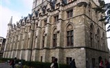Belgie, památky UNESCO - Belgie - Gent, Lakenhalle, bývalá tržnice sukna, 1425-45, gotická