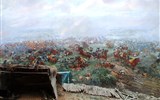 Belgie, přírodní krásy a památky UNESCO - Belgie - Waterloo, Panorama de la Bataille, výsek z panoramatu bitvy
