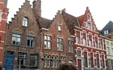 Brusel, Bruggy, Antverpy, Rubens a barokní průvod 2018 - Belgie - Bruggy, Verversdijk, měli zde domy a sklady angličtí a skotští kupci