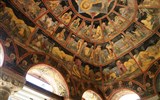 Rumunsko, vlakem k Černému moři - Rumunsko - Sinaia, fresky v předsíni Starého kostela