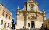 Poznávací zájezd - Malta - Malta - Gozo - Rabat, katedrála ze 17.století, barokní, architekt L.Gafa, na místě římského chrámu Héry