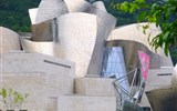 Španělské Baskicko, Navarra a Rioja, cesta nejen za vínem - Španělsko - Bilbao - Guggenheimovo muzeum, dokončeno 1997, návrh F.Gehry