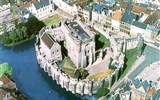 Belgické království, památky UNESCO a květinový koberec - Belgie, Gent, hrad