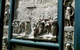 Poznávací zájezd - Florencie - Itálie, Toskánsko, Florencie, dveře baptisteria od Lorenza Ghilbertiho, renesance