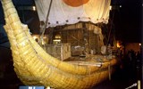 Poznávací zájezd - Skandinávie - Norsko - Oslo - replika rákosového člunu Ra Thora Heyerdahla s kterým přeplul roku 1970 Atlantik a dokázal možnost kontaktu starověkých civilizací přes oceán