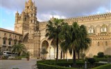Sicílie, pobyty 55+ - Itálie - Sicílie - Palermo, katedrála, původní dokončena 1185, přestavby v 17. a 18.století