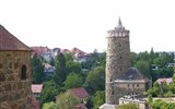 Velikonoce v Lužici, křižácké jízdy a zahrady 2019 - Německo - Lužice - Budyšín, věž Alte Wasserkunst, 1558, stavitel Wenzel Röhrscheidt