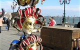 Benátky, karneval a ostrovy 2019 - tam bez nočního přejezdu - Itálie, Benátky, karnevalová maska