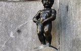 Belgické království, památky UNESCO a květinový koberec - Belgie - Brusel - tzv. Manneken Pis,  čurající chlapeček