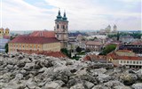 Eger, Tokaj, termály a víno - Maďarsko, Eger, pohled na město z hradu