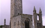Skotsko letecky, Orkneje a ostrov Skye - Velká Británie, Skotsko, St Andrew, ruiny kláštera