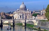 Poznávací zájezd - Vatikán - Vatikán - Řím - bazilka sv Petra s Michelangelovou kupolí, nejvyšší na světě
