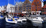 Velký okruh malým Dánskem - Dánsko - Kodaň, Nyhaven, nábřeží s domy ze 17. a 18.století