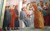 Poznávací zájezd - Florencie - Itálie - Florencie-  Santa Maria del Carmine, kaple Brancacciů, detail vzkříšení syna antického správce