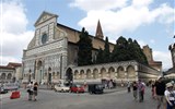 Florencie, Siena, Lucca -  poklady Toskánska letecky 2020 - Itálie, Florencie - Santa Maria Novella, 1279-1357, dominikáni