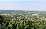 Poznávací zájezd - Zadunají - Maďarsko - Zadunají - Pannonhalmský klášter, pohled do okolí (JV okolí Gyoru)