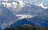 Poznávací zájezd - Švýcarsko - Švýcarsko - Alečský ledovec, s Aletschhorn (4195 m) a Jungfrau (4158 m)